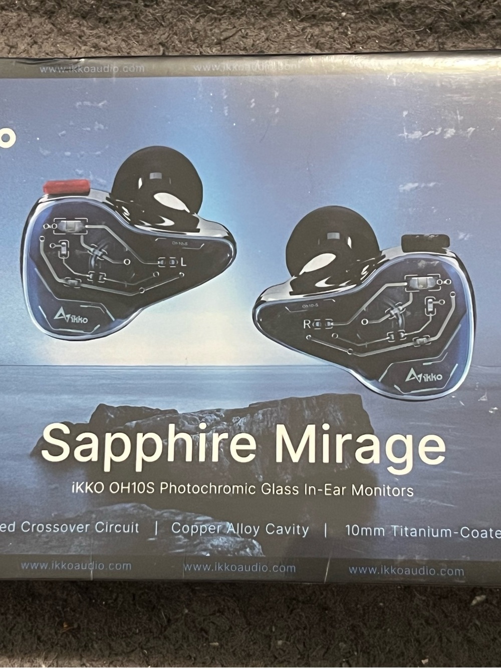 Sapphire Mirage OH10S Photochromic Glass In-Ear Monitors